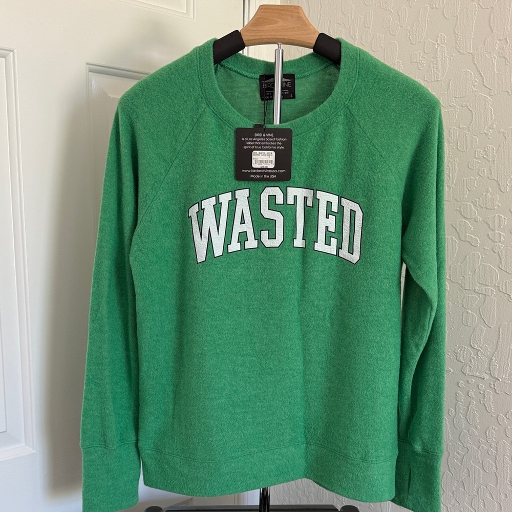 Green Women's Crew Neck Sweater